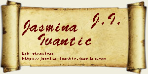 Jasmina Ivantić vizit kartica